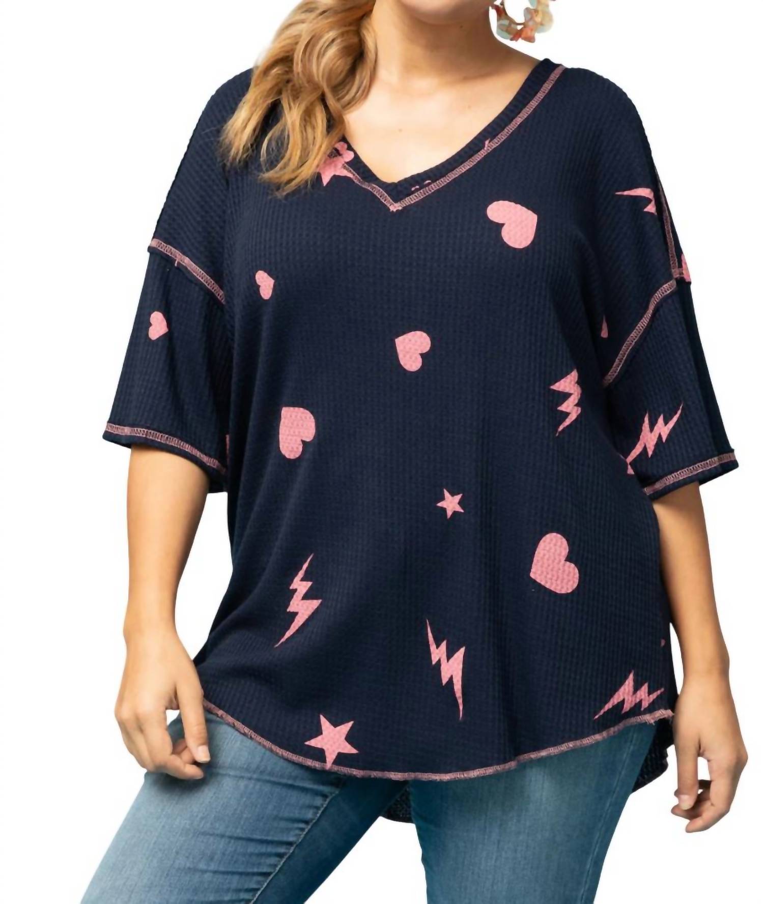 Entro - Waffle Knit Top