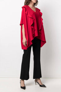Valentino - Draped Ruffle Blouse