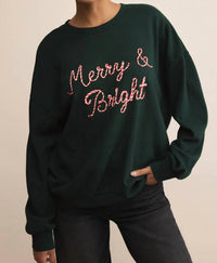 Z Supply - Candy Cane Merry and Bright Sunday Sweatshirt