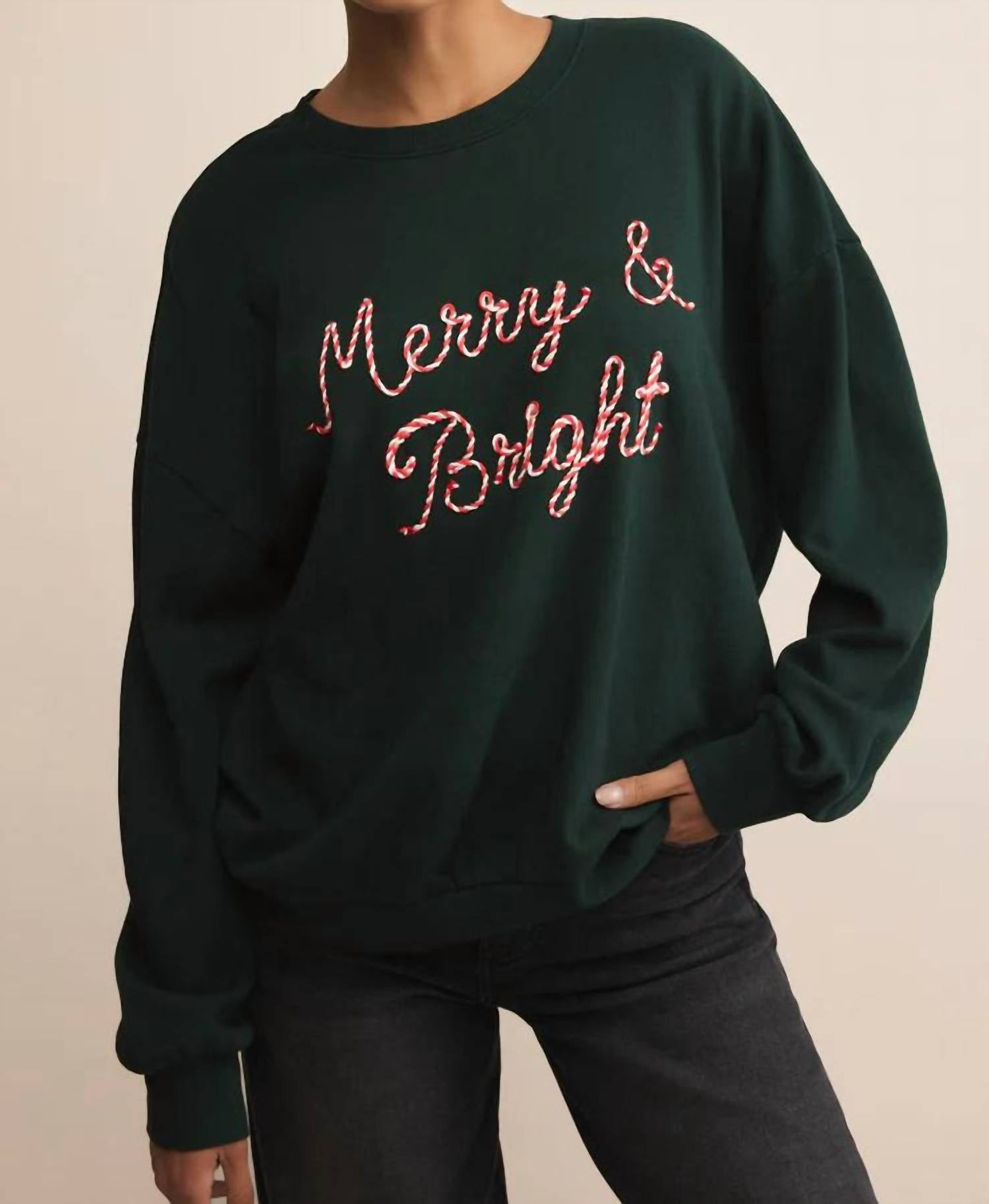 Z Supply - Candy Cane Merry and Bright Sunday Sweatshirt