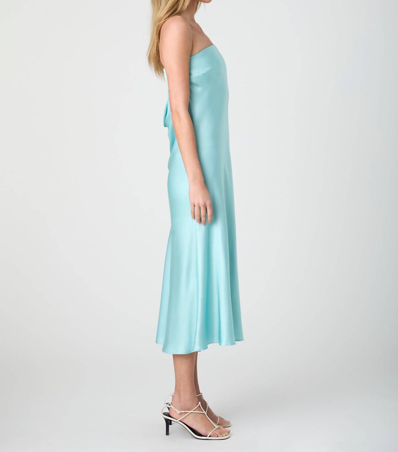 French Connection - Strapless Cowl Back Midi Dress