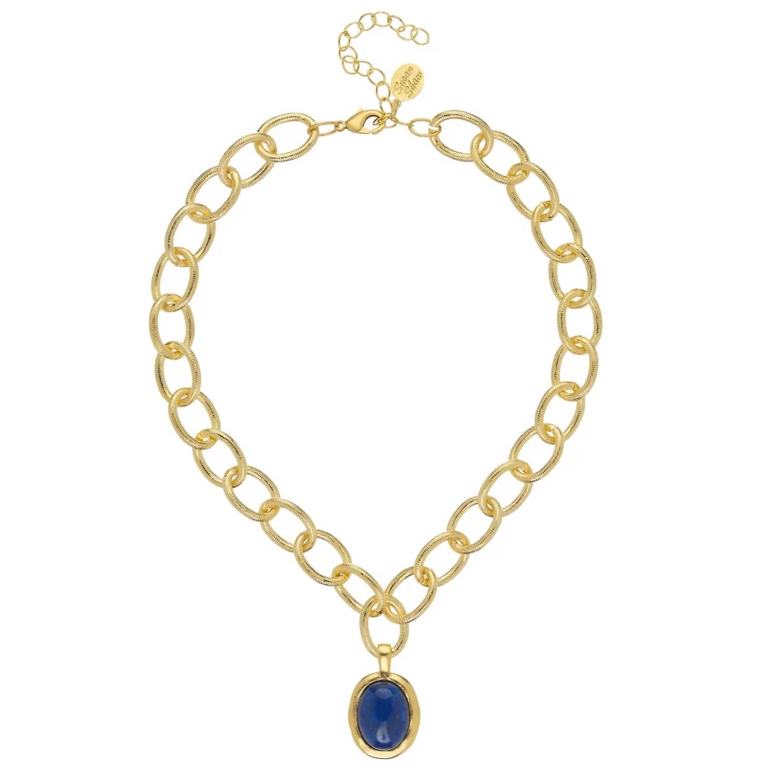 Susan Shaw - Women's Cabochon Loop Chain Necklace