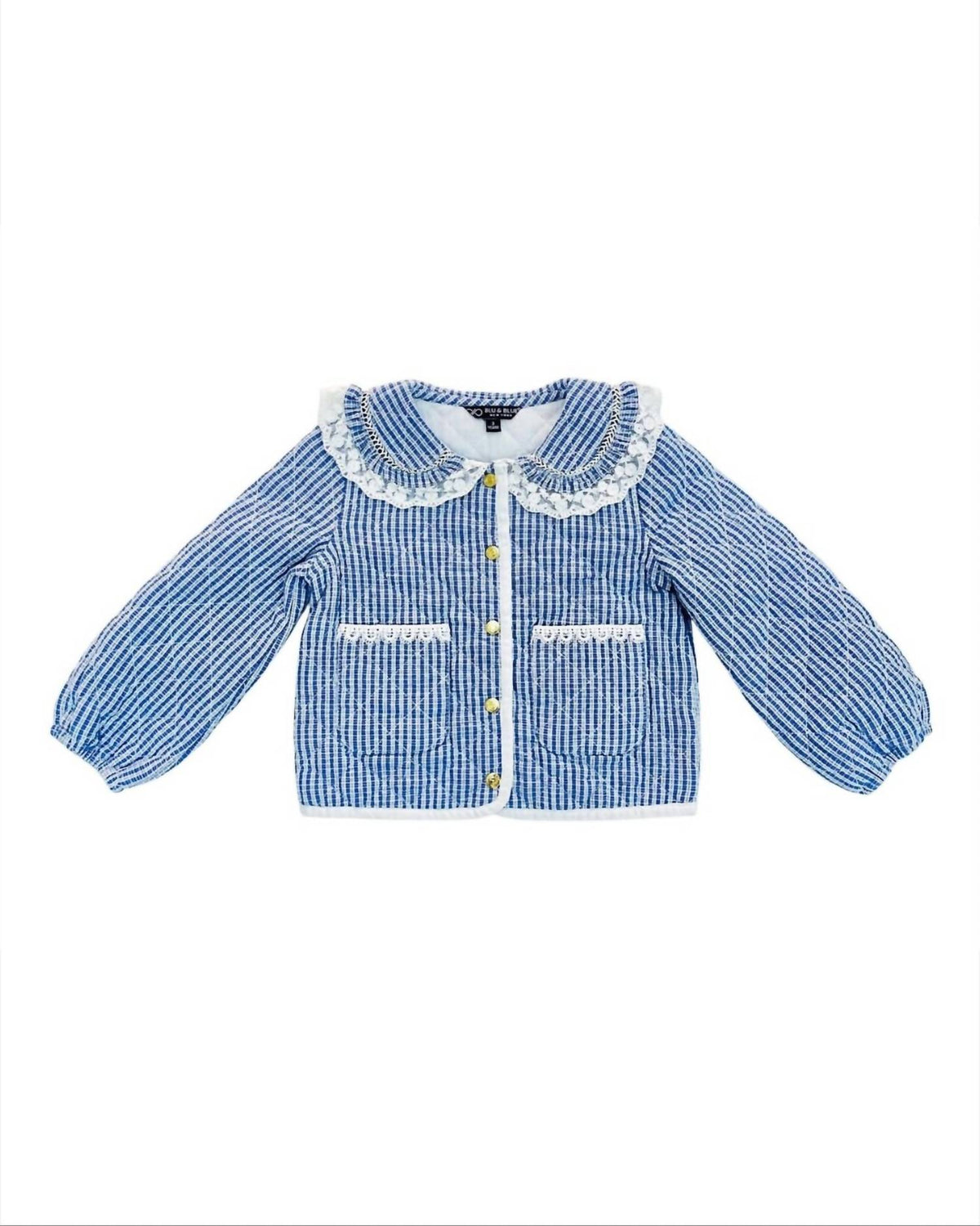 Blu & Blue - Girls Bianca Peter Pan Collar Jacket