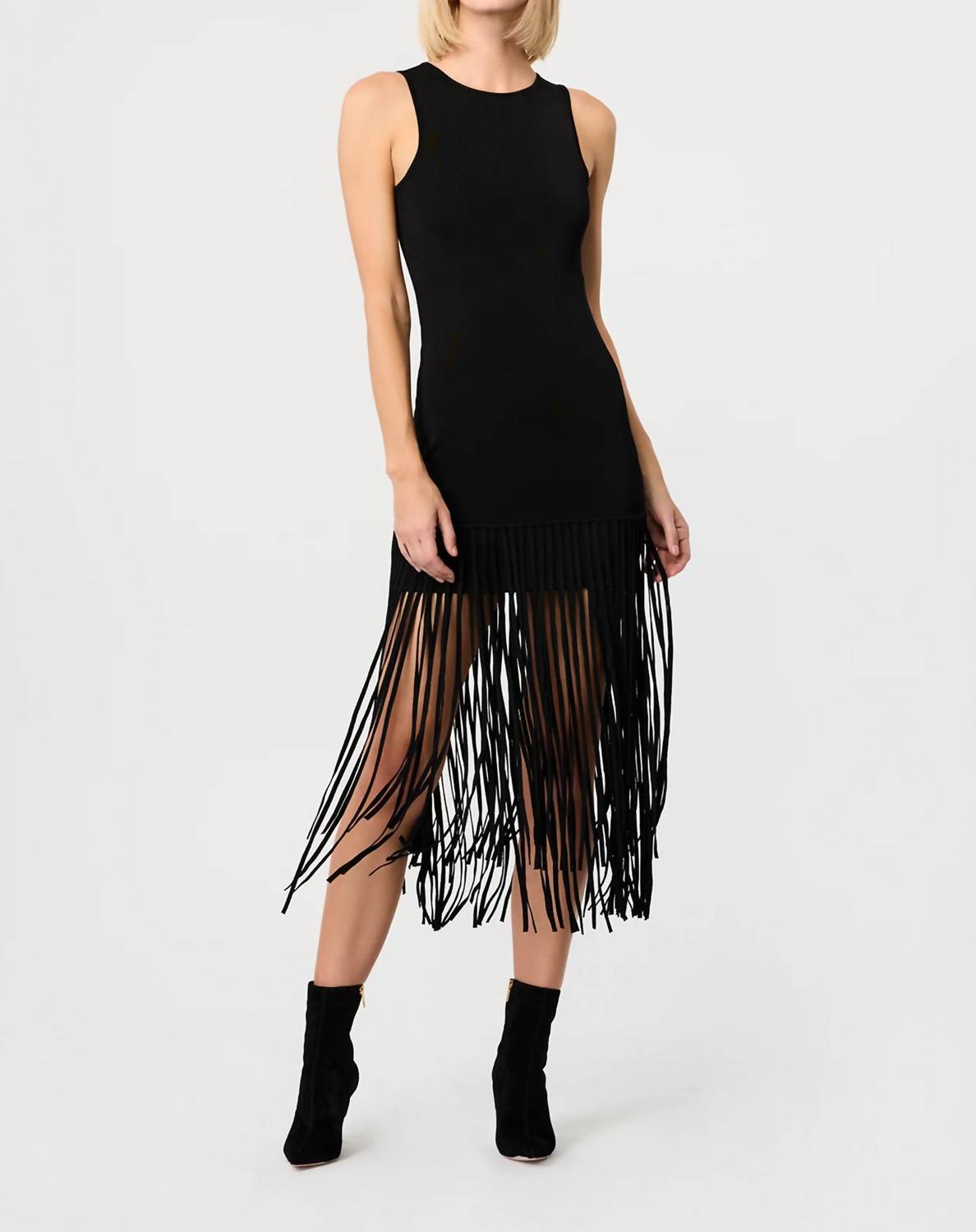 Toccin - Margaux Sleeveless Fringe Knit Dress