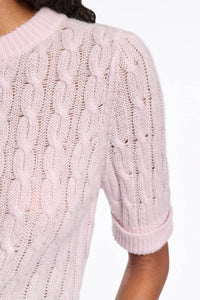 DOROTHEE SCHUMACHER Sheer Softness Pullover Sweater in light rose - women's sweater - alternate view