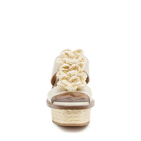 Kelsi Dagger - Women's Grandy Raffia Flower Platform Sandals