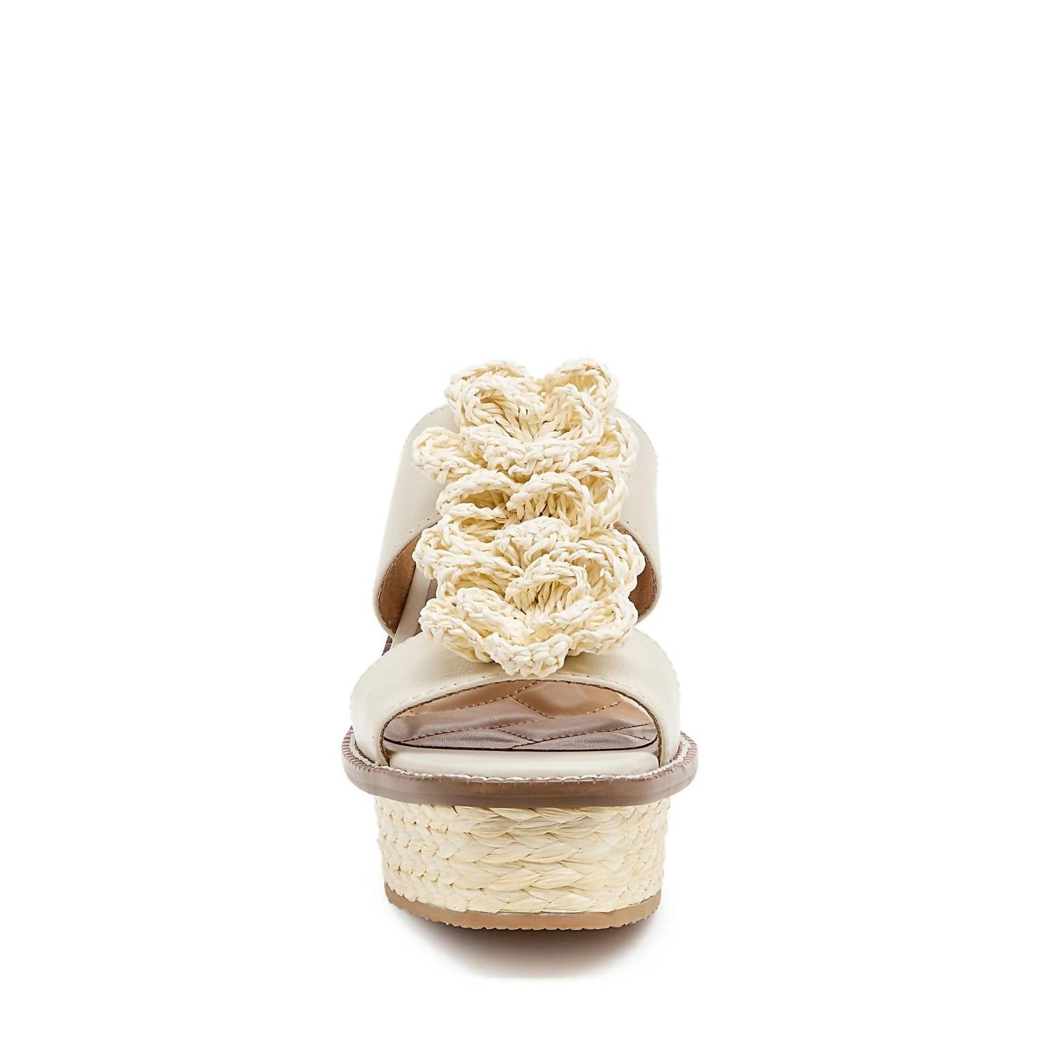 Kelsi Dagger - Women's Grandy Raffia Flower Platform Sandals