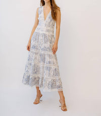 Guadalupe Design - Naina V-neck Long Dress