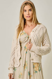 Mystree - Crochet Knit Cardigan
