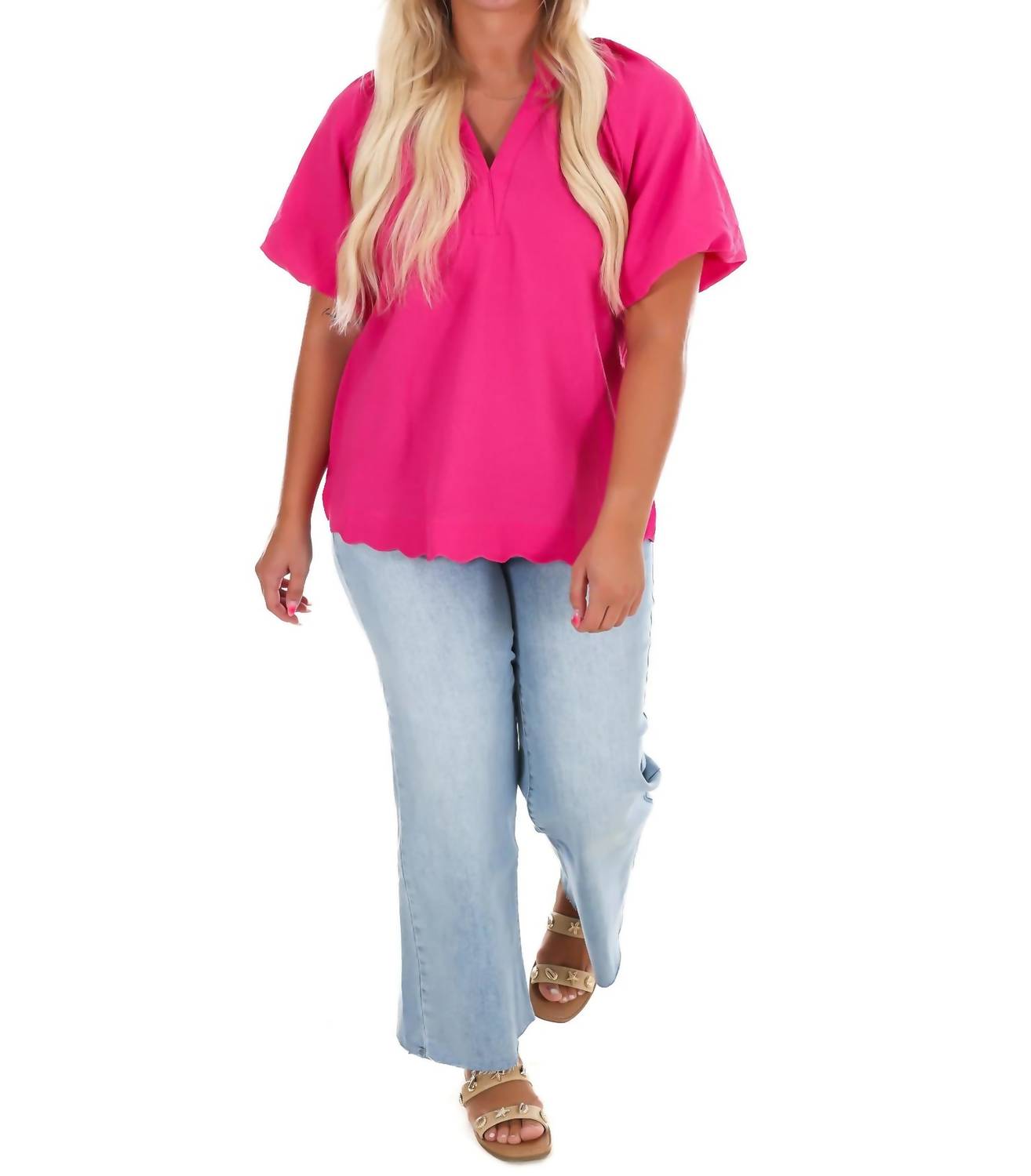 Umgee - Women's Easy Daydream Textured Top