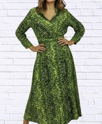 Calypso - Leopard Wrap Dress