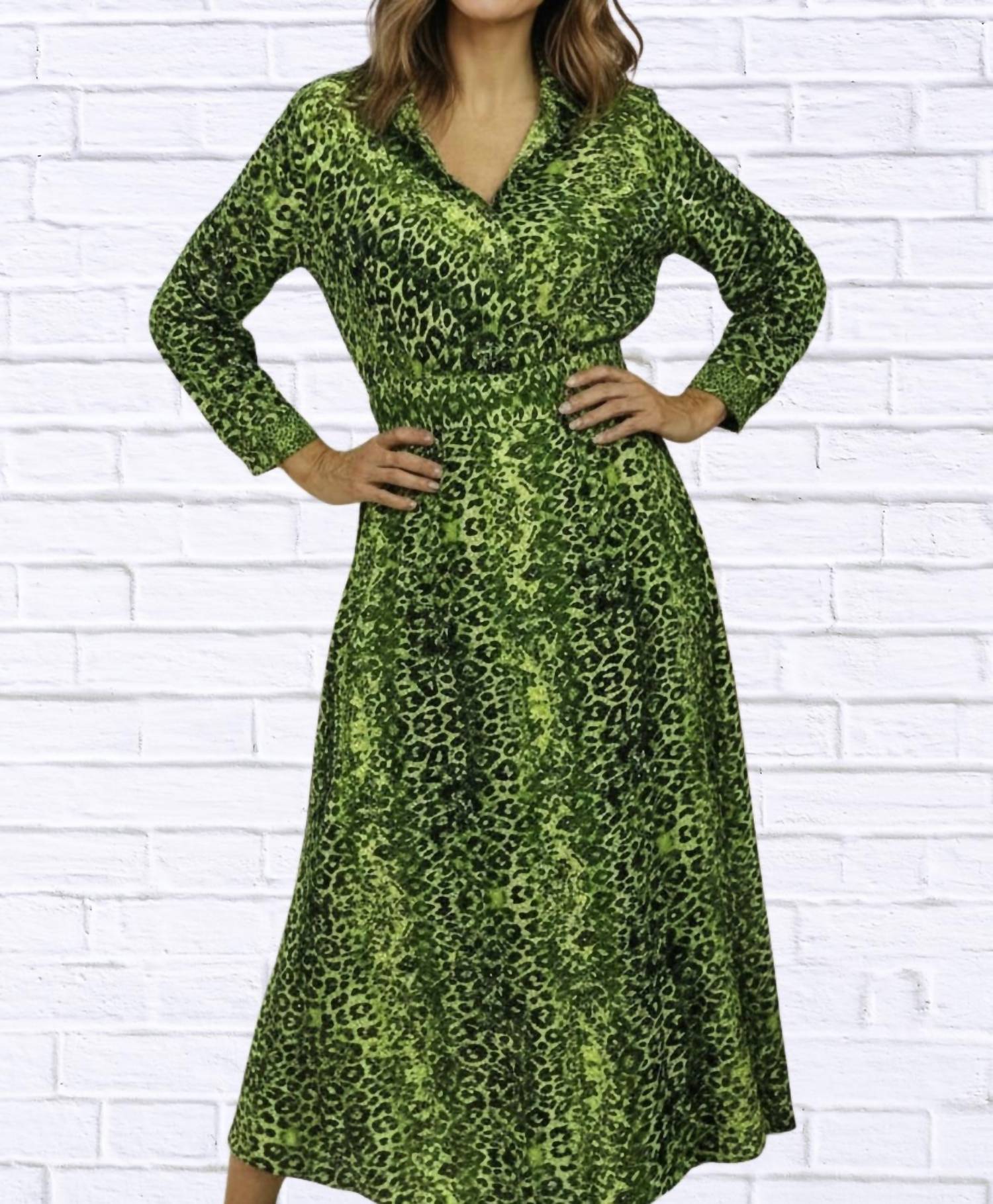 Calypso - Leopard Wrap Dress