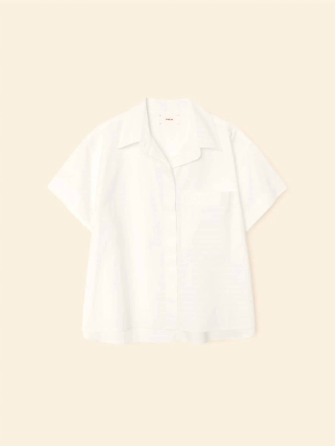 XIRENA Drake Short Sleeve Shirt in white - women's shirt - view 4