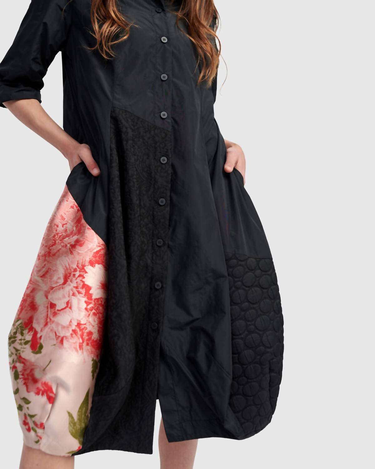 ALEMBIKA Alanis Shirt Dress in mix - women's dress - view 7