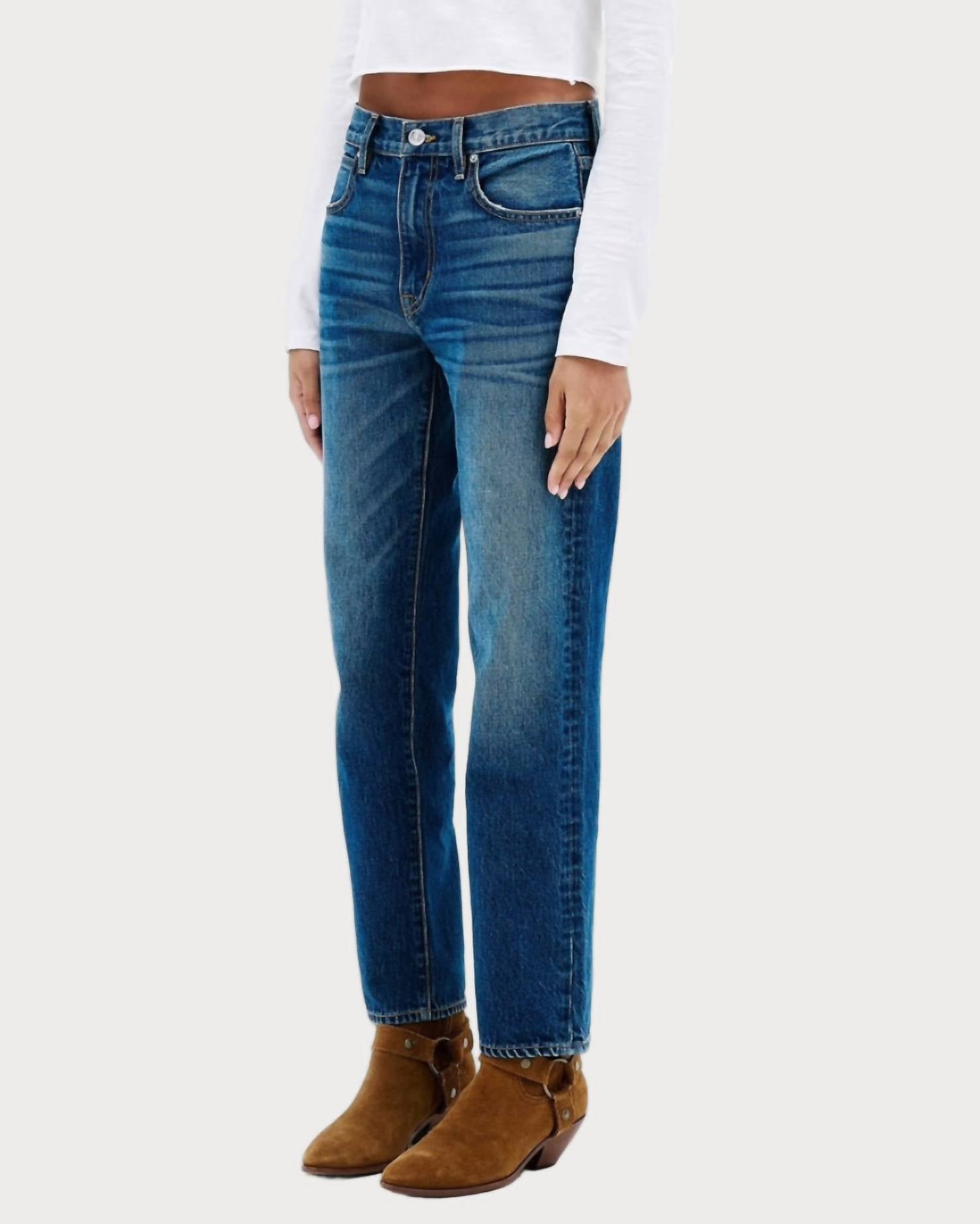 SLVRLAKE Amber Slim Jean in santa cruz - women's jeans - alternate view