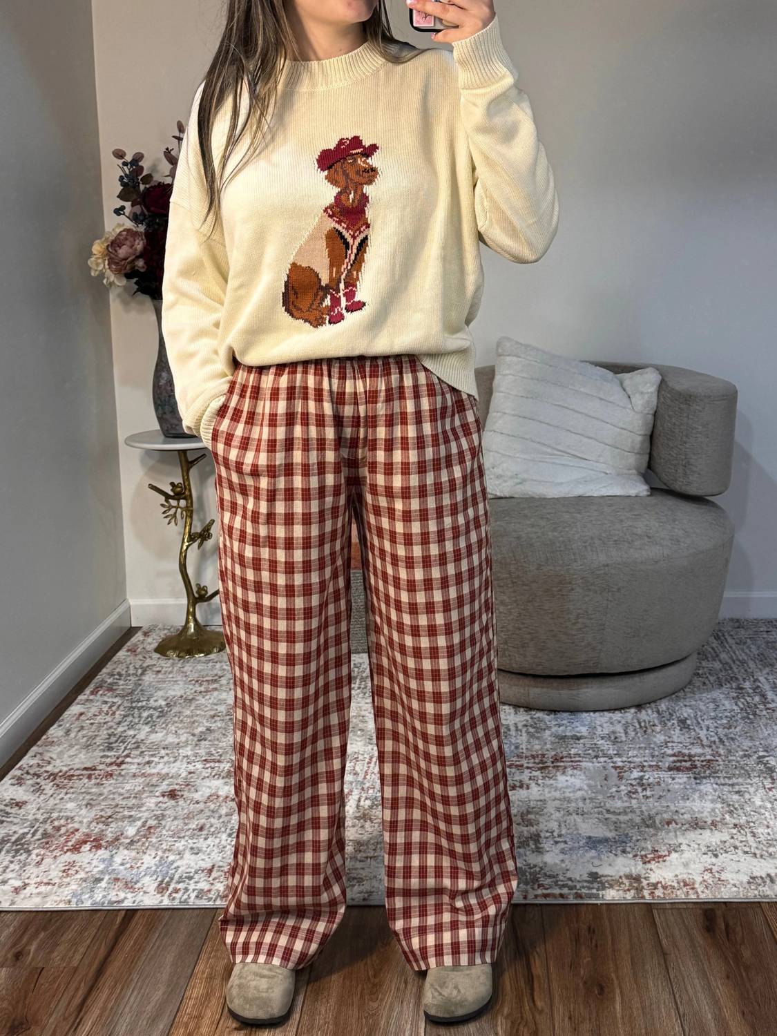 Wishlist - Women's Sydney Cotton Plaid Pants