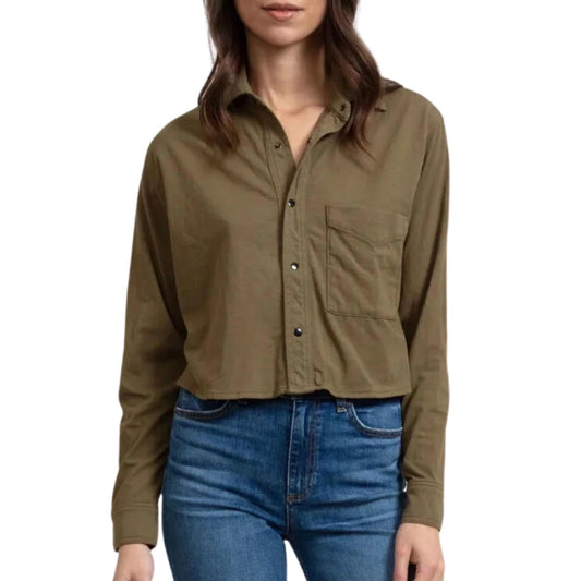 Askk Ny - Cropped Button Up Shirt