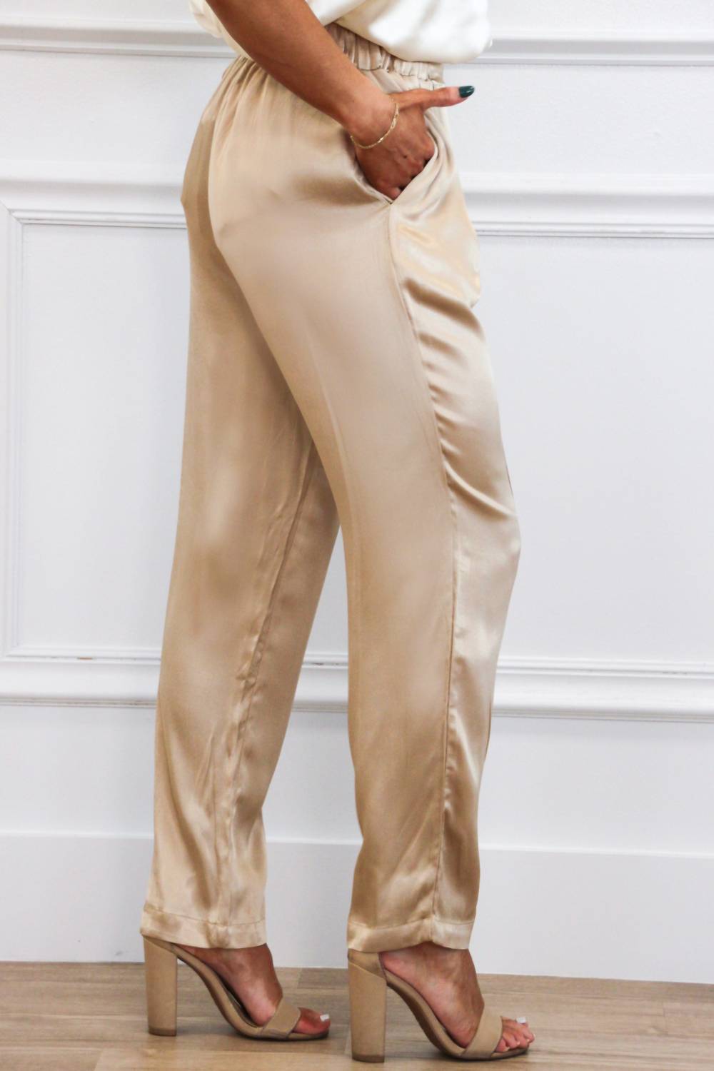 Do+Be - Vita High Waisted Satin Pants