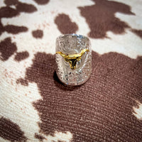 Montana Silversmiths - Women's Out West Ring With Longhorn