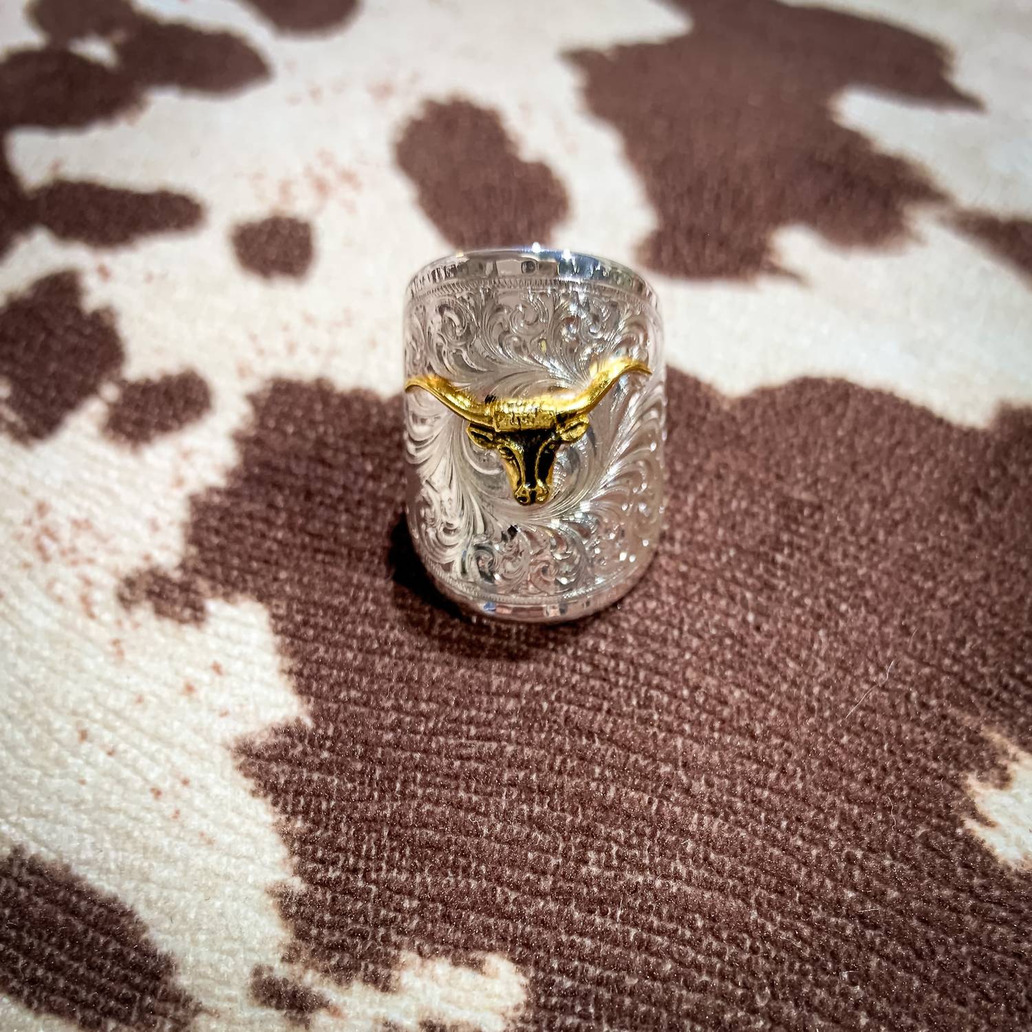 Montana Silversmiths - Women's Out West Ring With Longhorn