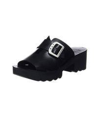 FLY LONDON Women's Cozy Heeled Sandals in black - women's sandal