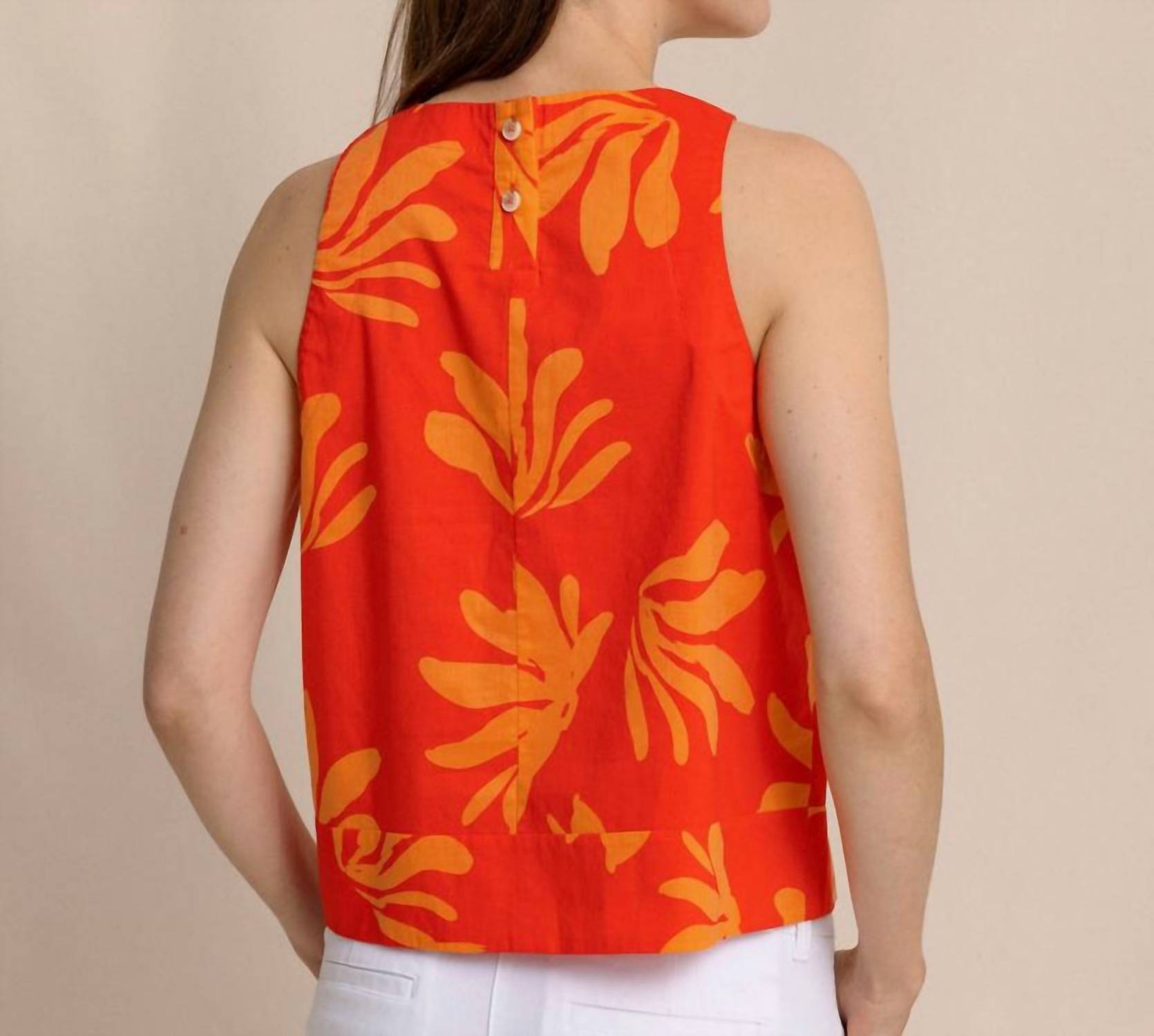 Southern Tide - Simone Leafy Luxe Tank
