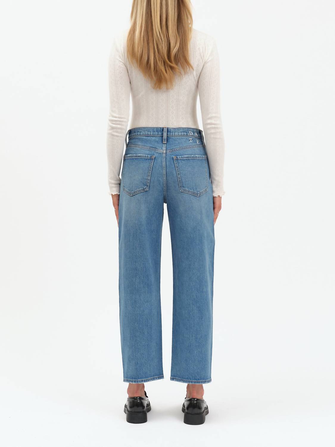 DAZE Westward Embellished Barrel Leg Jean in nailed it - women's jeans - alternate view