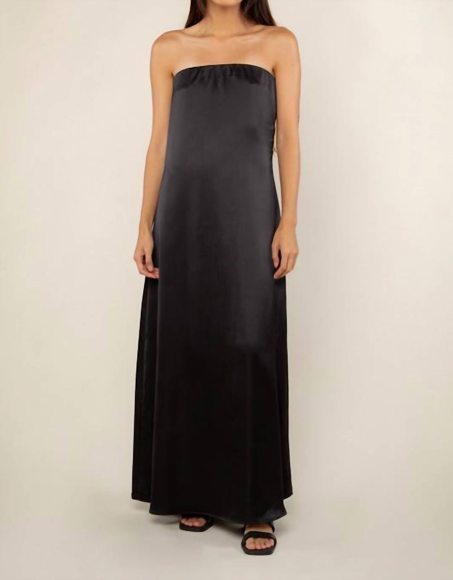 nlt Dixon Satin Dress in black - women's dress