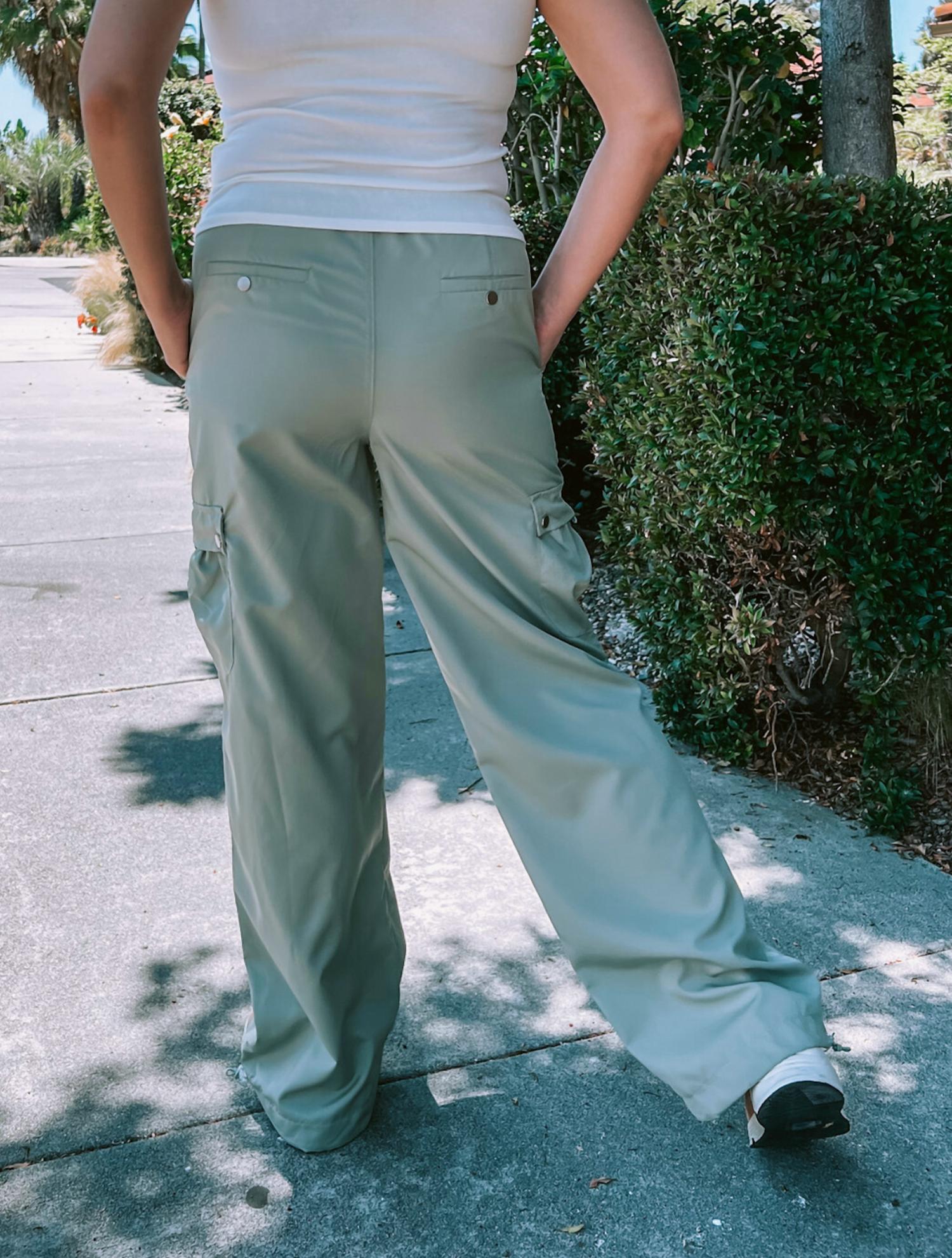 Emory Park - Drawstring Wide Leg Cargo Pants