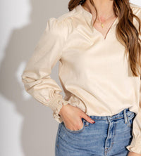 Ivy Jane - Long Sleeve Suede Top