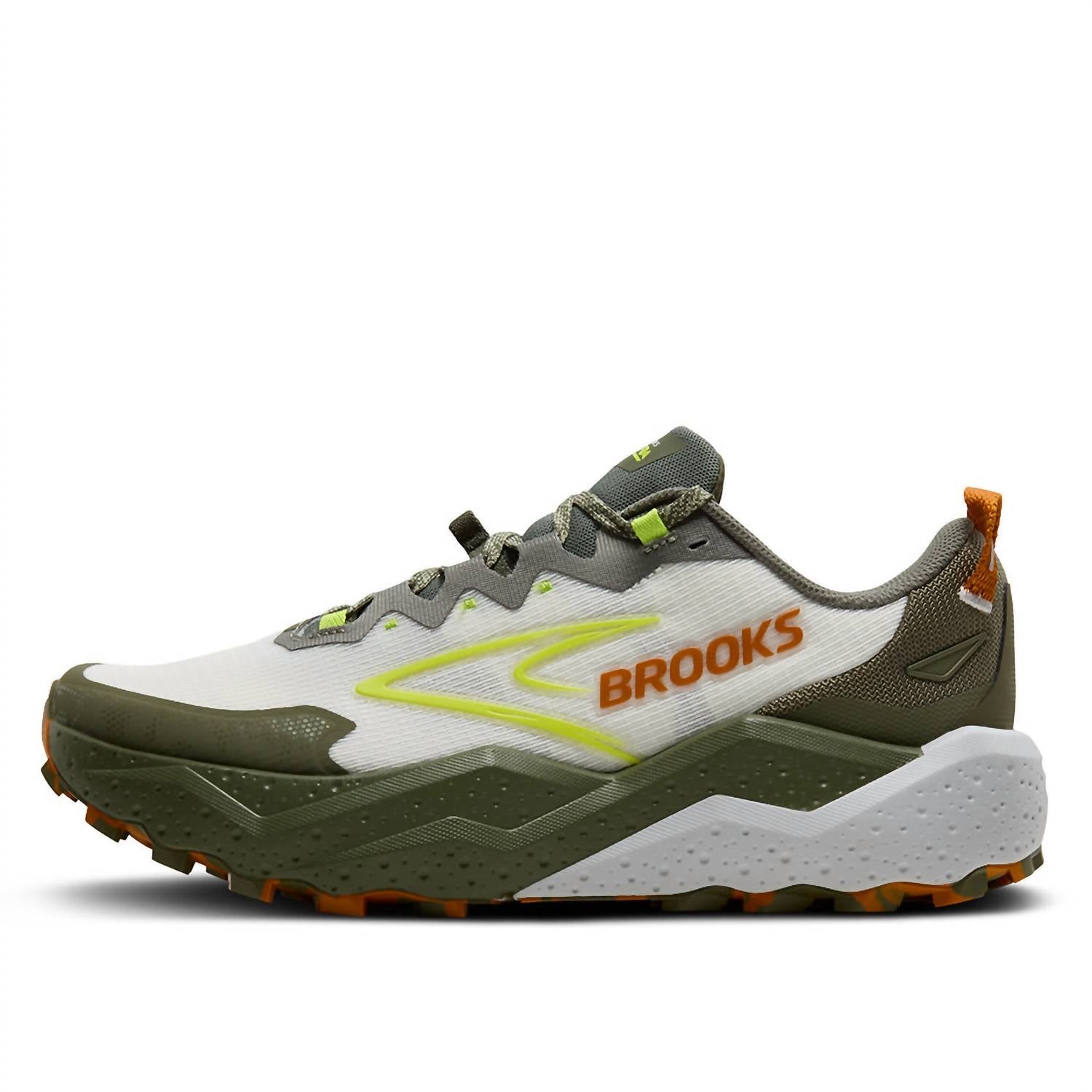 BROOKS Men's Caldera 8 Sneakers in 314 dusty olive lime oyster - men's shoe - alternate view