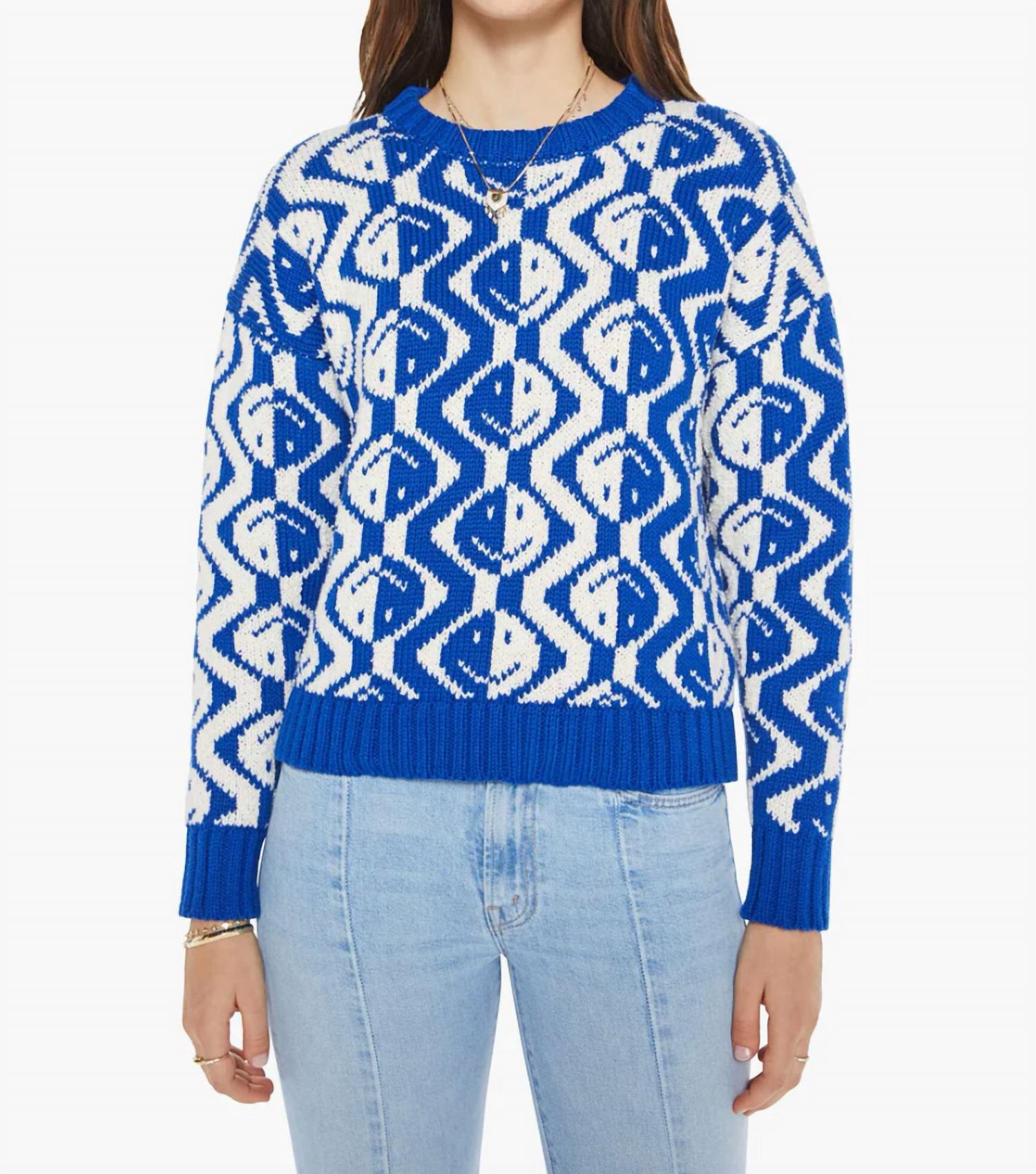 Mother Crewneck Sweater in face to face - women's sweater
