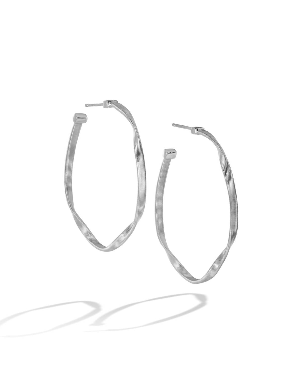 Marco Bicego - Women's 18k White Gold Marrakech Hoop Earrings