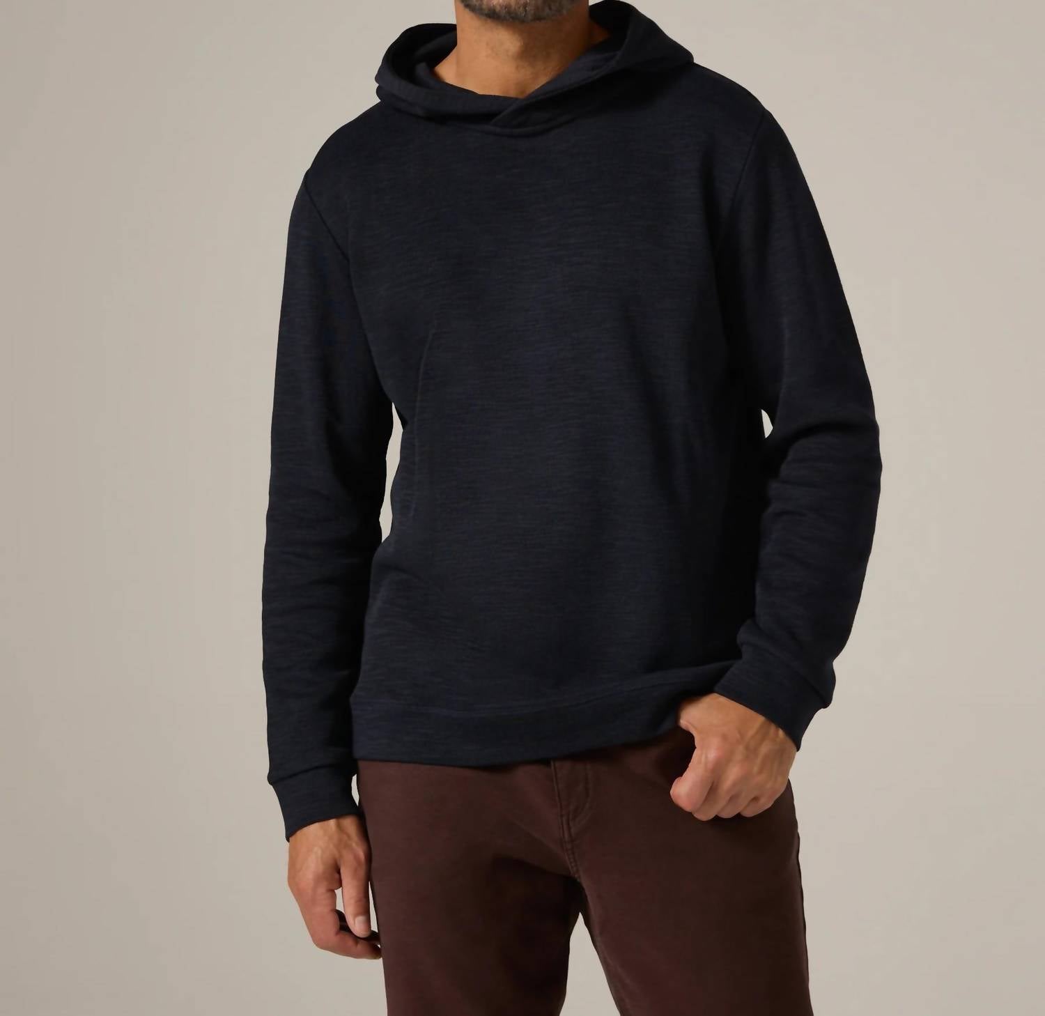 7Diamonds Shoreline Long Sleeves Hoodie in navy - men's shirt
