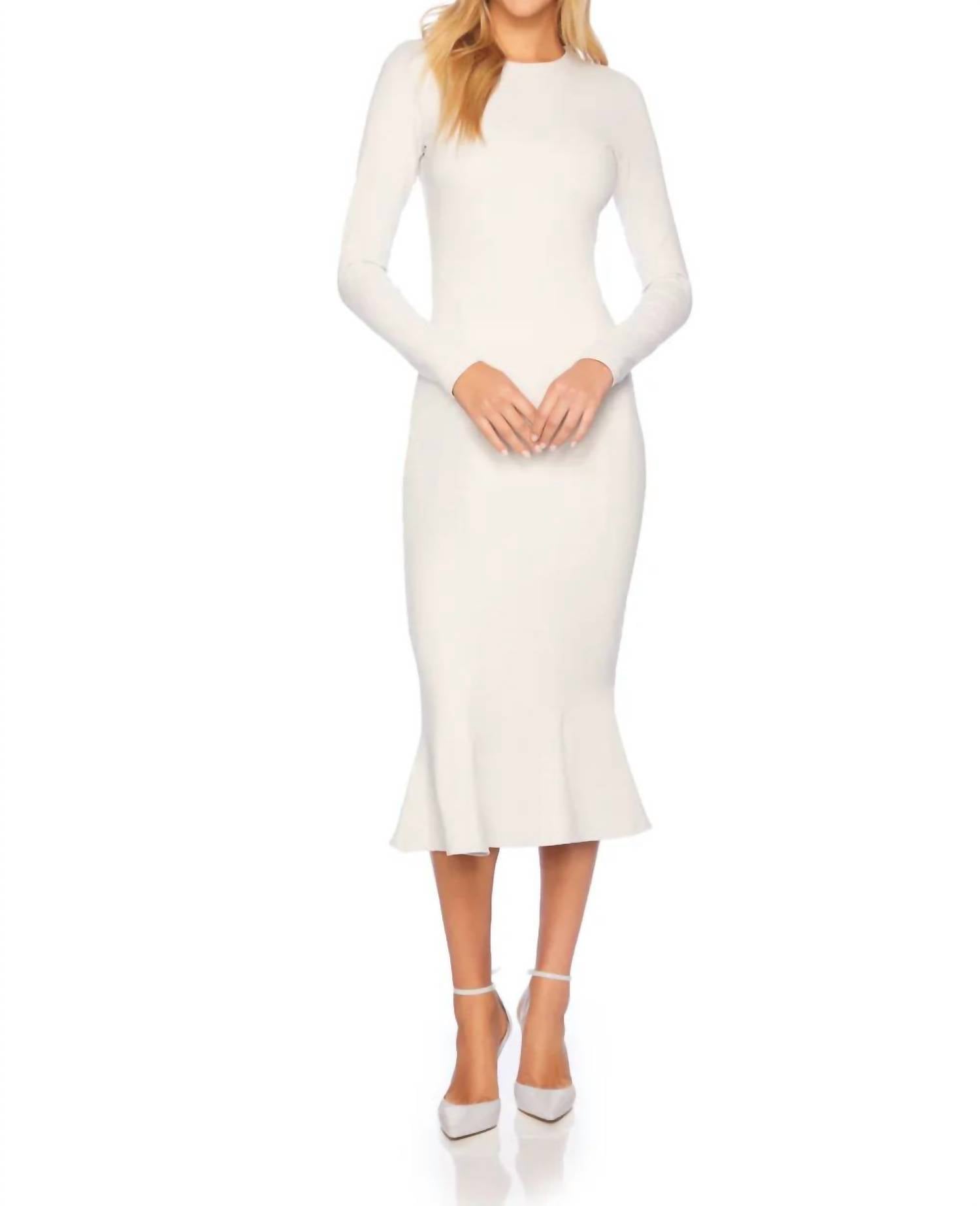 Susana Monaco - Crew Trumpet Midi Dress