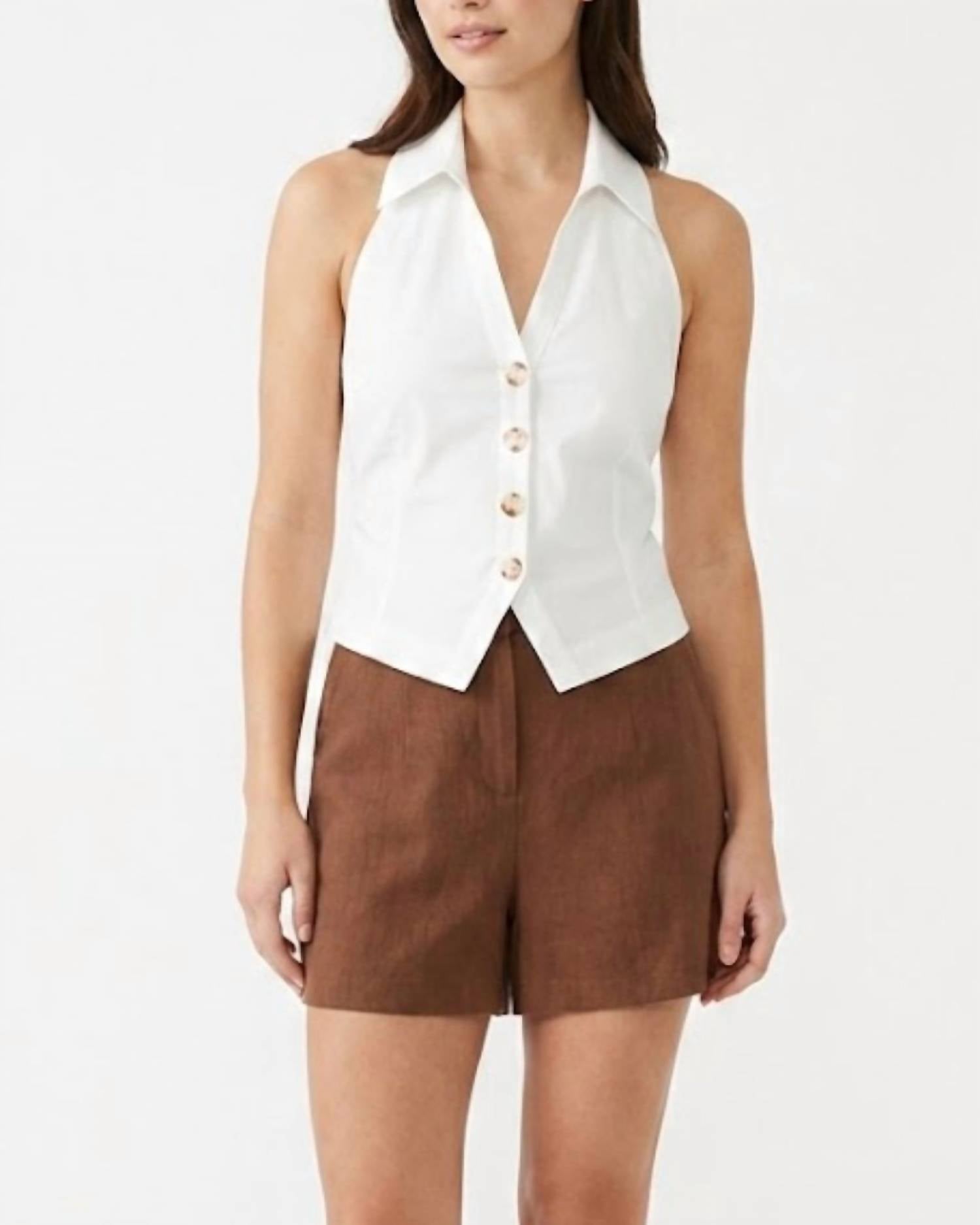 Caroline Constas - Karla Button Up Vest