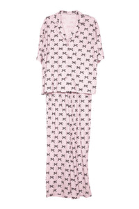 Katydid - Mini Coquette Bows Pajama Pants Set