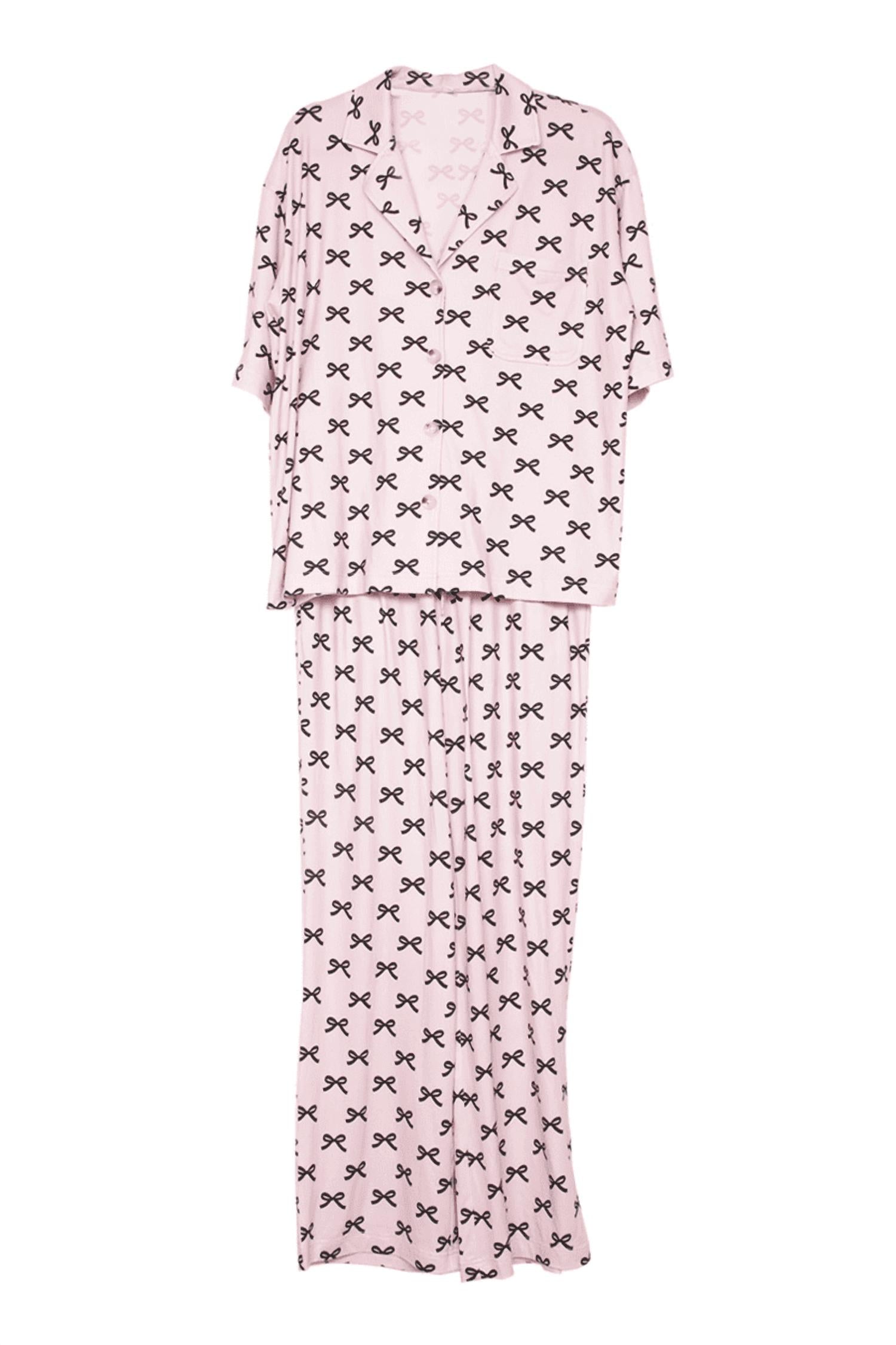 Katydid - Mini Coquette Bows Pajama Pants Set