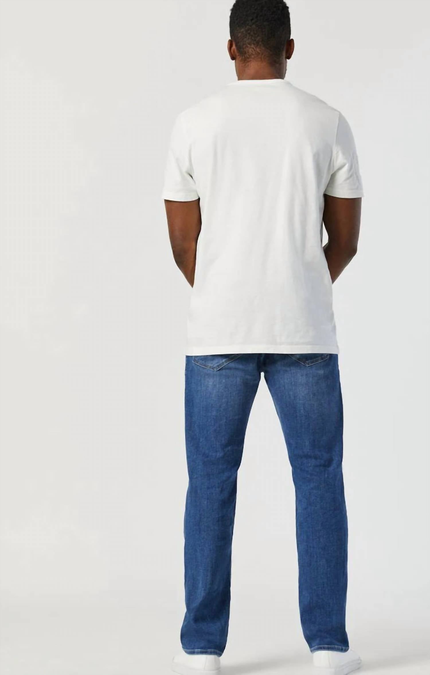 mavi Marcus Slim Straight Leg Denim Jeans in foggy feather blue - men's jeans - alternate view