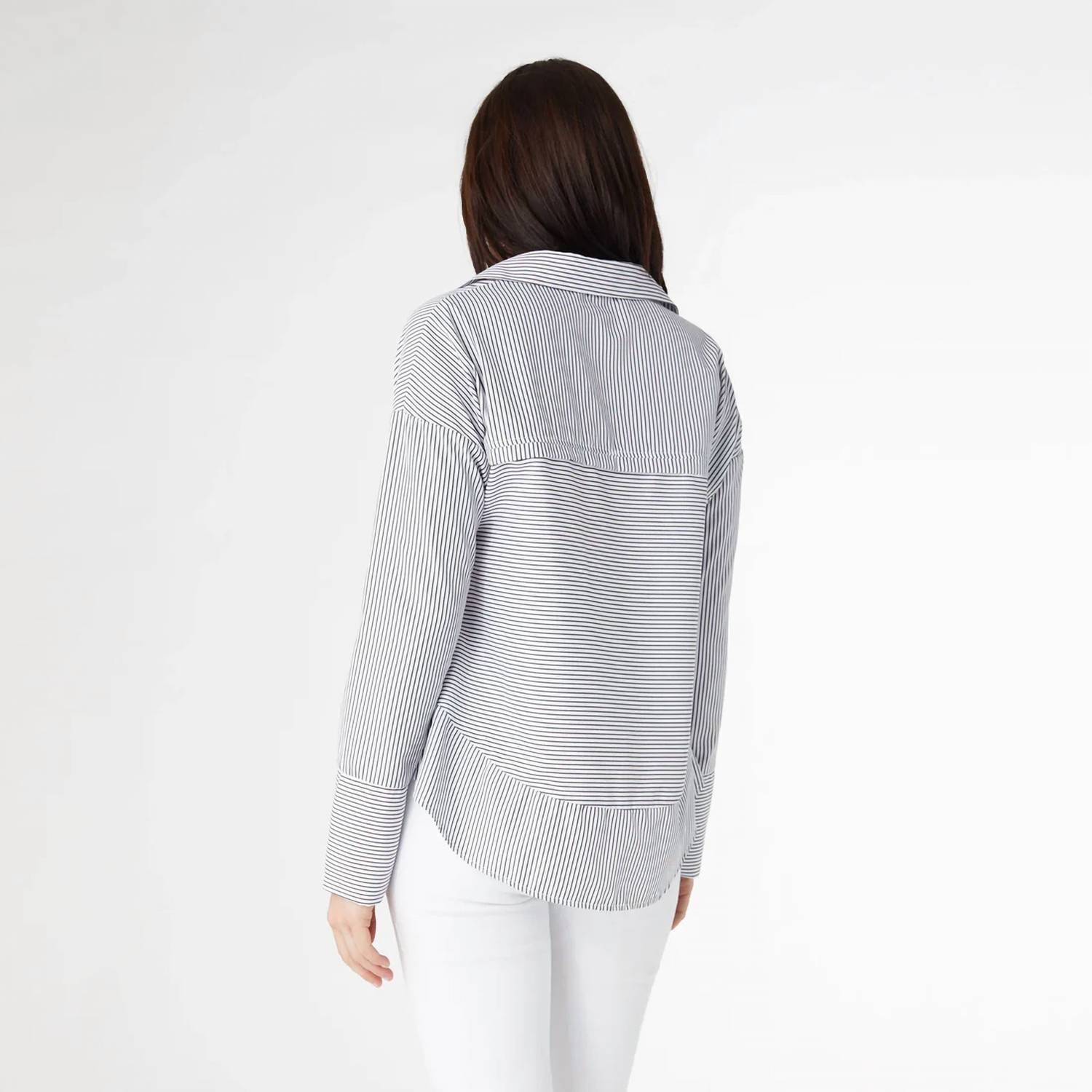 Coco + Carmen - Kennedy Striped Pullover Top With Rivets