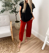 Heimish Usa - Lucy Wide Leg Stretchy Crop Pants