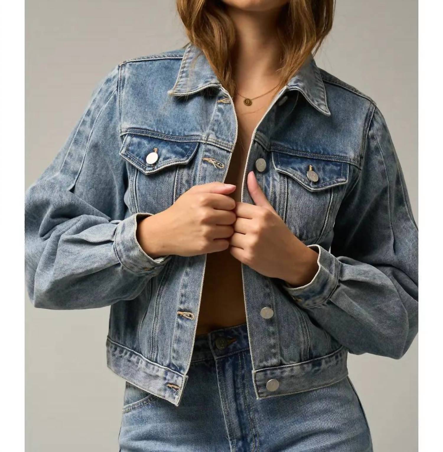 Insane Gene - Puff Sleeve Denim Jacket