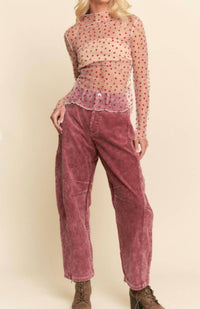 Davi & Dani - Ruby Hearts Mesh Tee