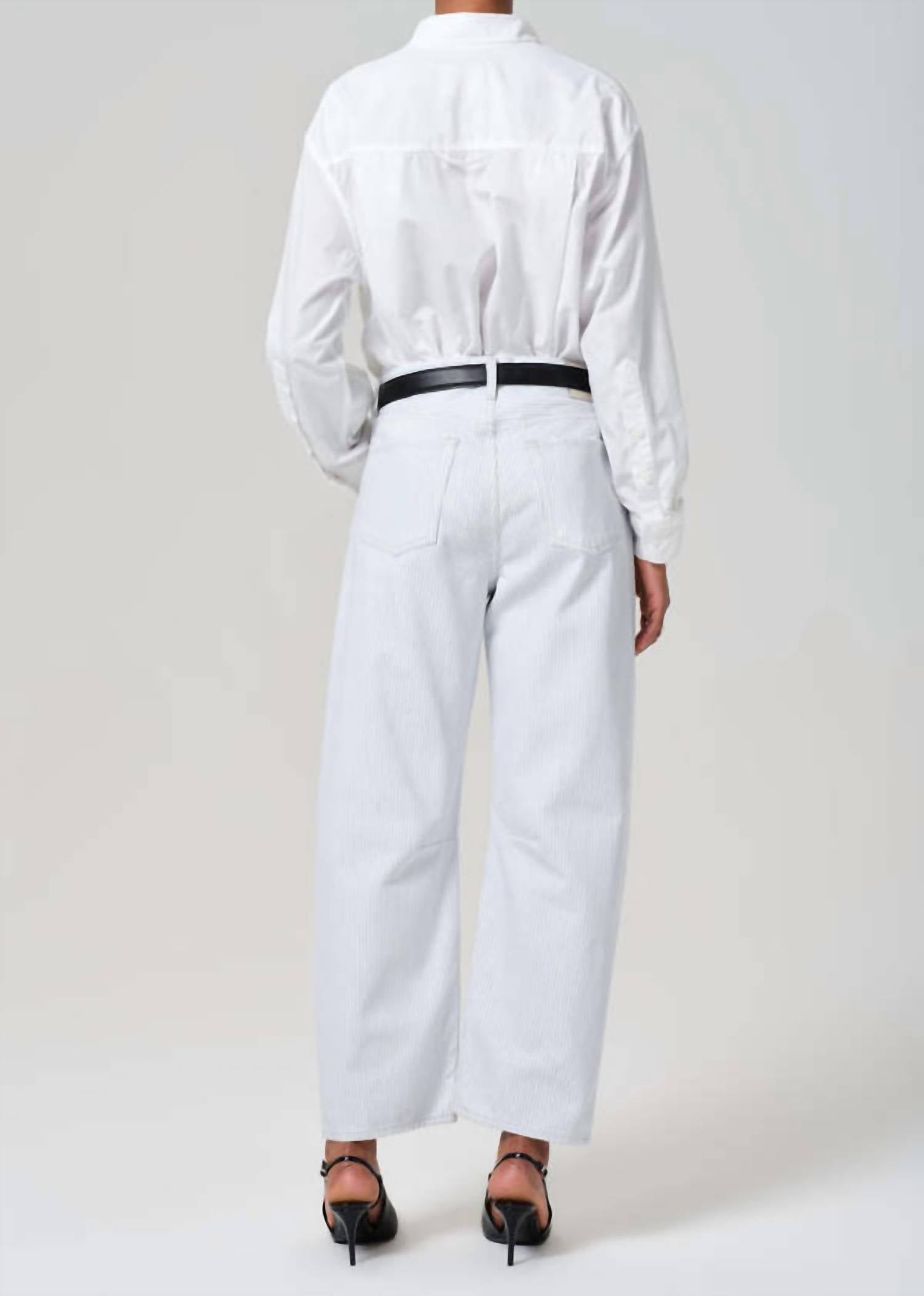 Citizens of Humanity Miro Reworked Jean in marine stripe - women's jeans - alternate view