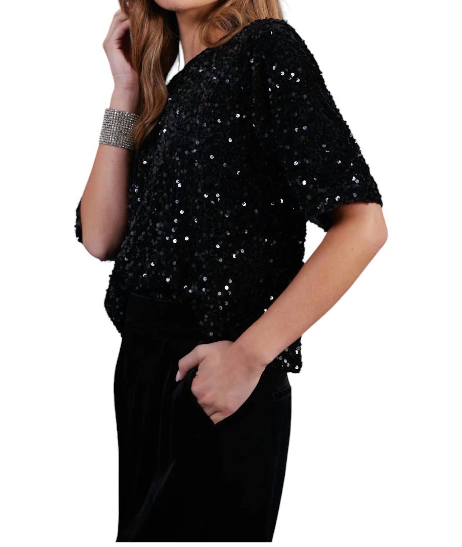 Bishop + Young - Miley Sequin Boyfriend Tee