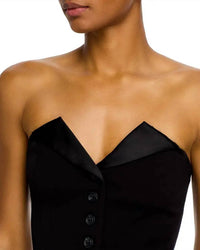 STEVE MADDEN Adare Bustier Top in black - women's blouse - alternate view