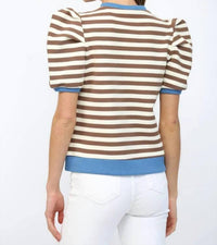 Fate - Made to Standout Stripe Puff Sleeve Top