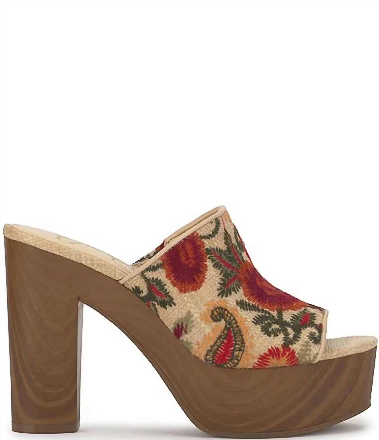 Jessica Simpson - Women's Shelbie Embroidered Slide Sandals