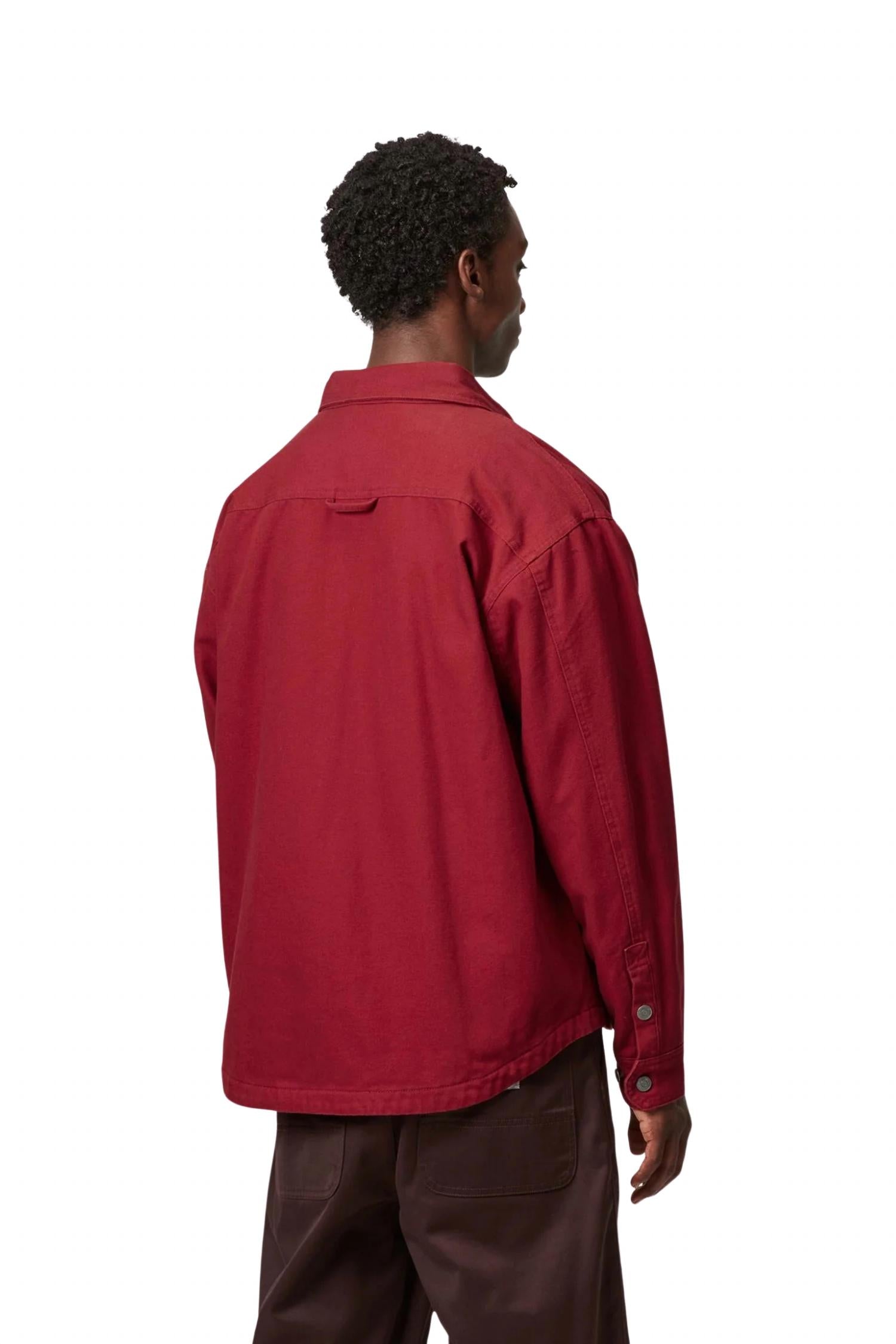 Carhartt WIP Selby Long Sleeve Shirt Jacket in scarlet - men's jacket - alternate view