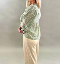 Scandal Italy - Linen Shimmer Straight Leg Pants
